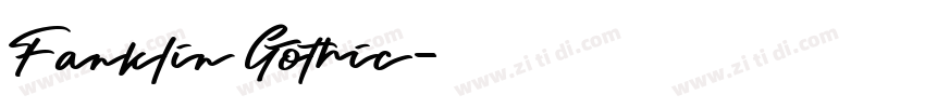 Fanklin Gothic字体转换